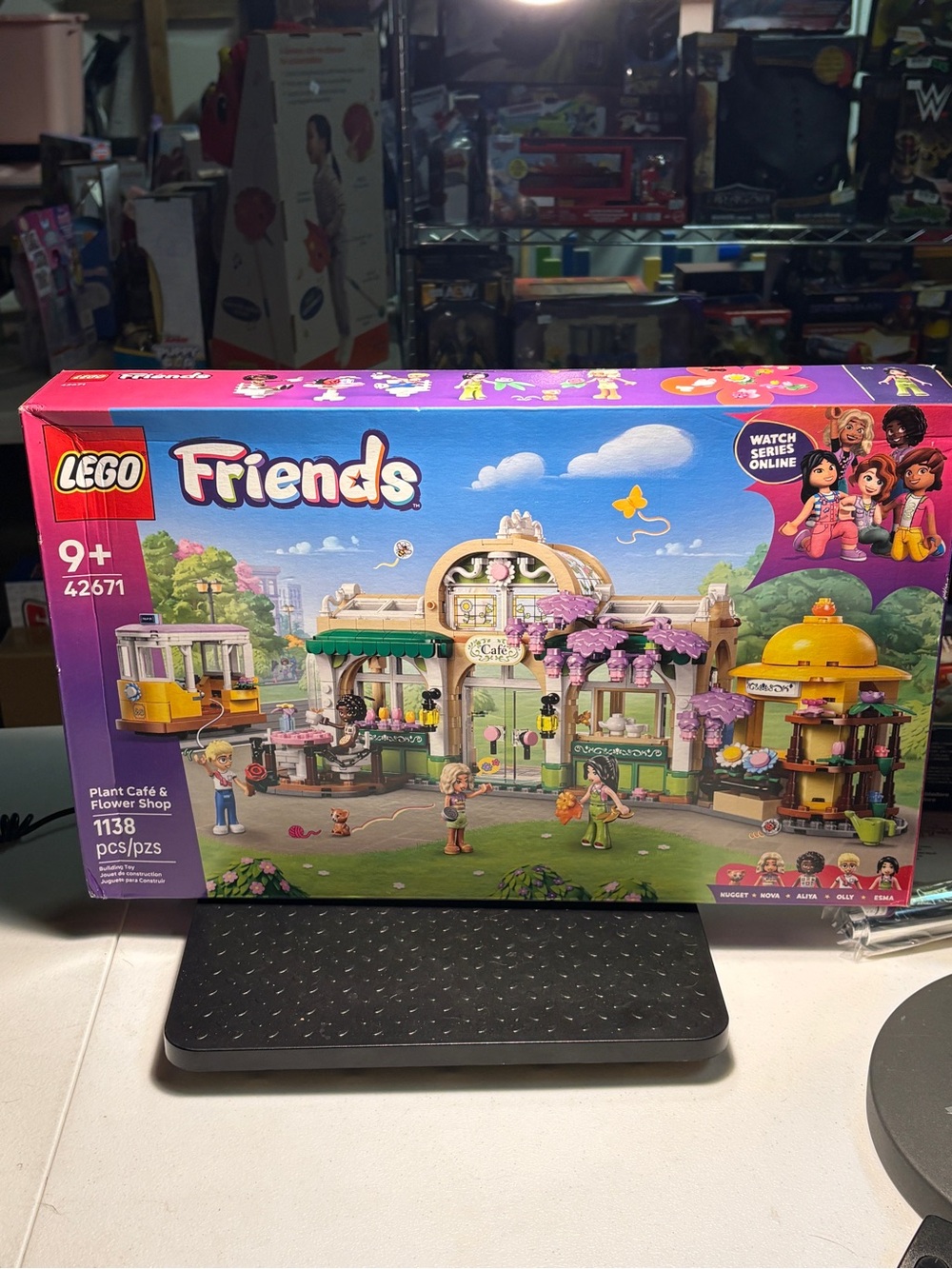 Nwt LEGO Friends Plant Café & Flower Shop Building Set - Pink, Green, Yellow